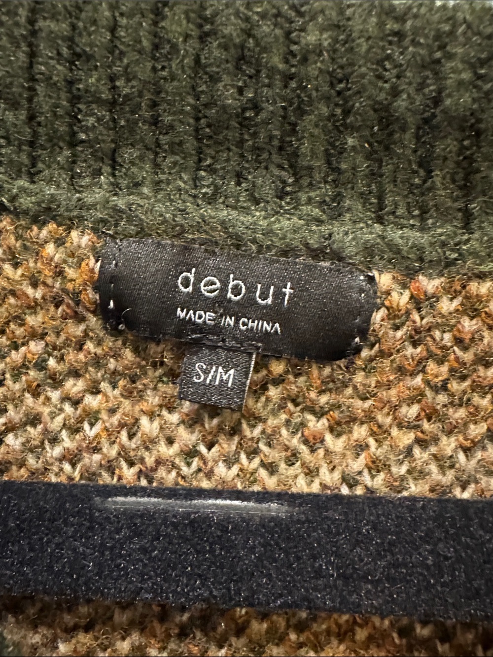 Debut Forest Green Duck-Graphic Collared Sweater - Picture 3 of 3